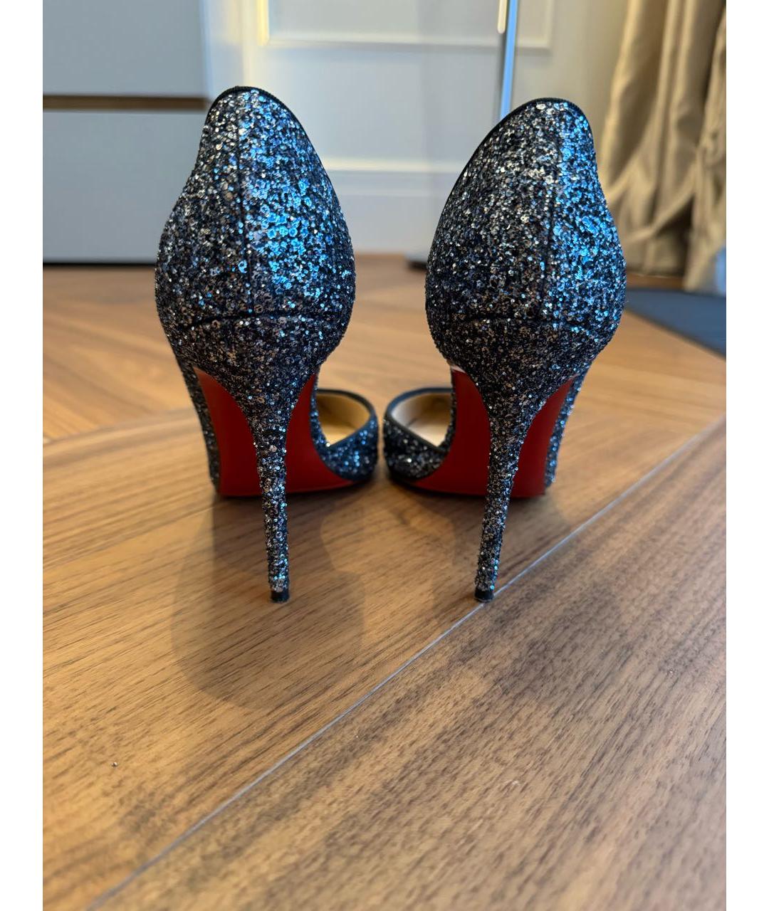 CHRISTIAN LOUBOUTIN Серебряные туфли, фото 4