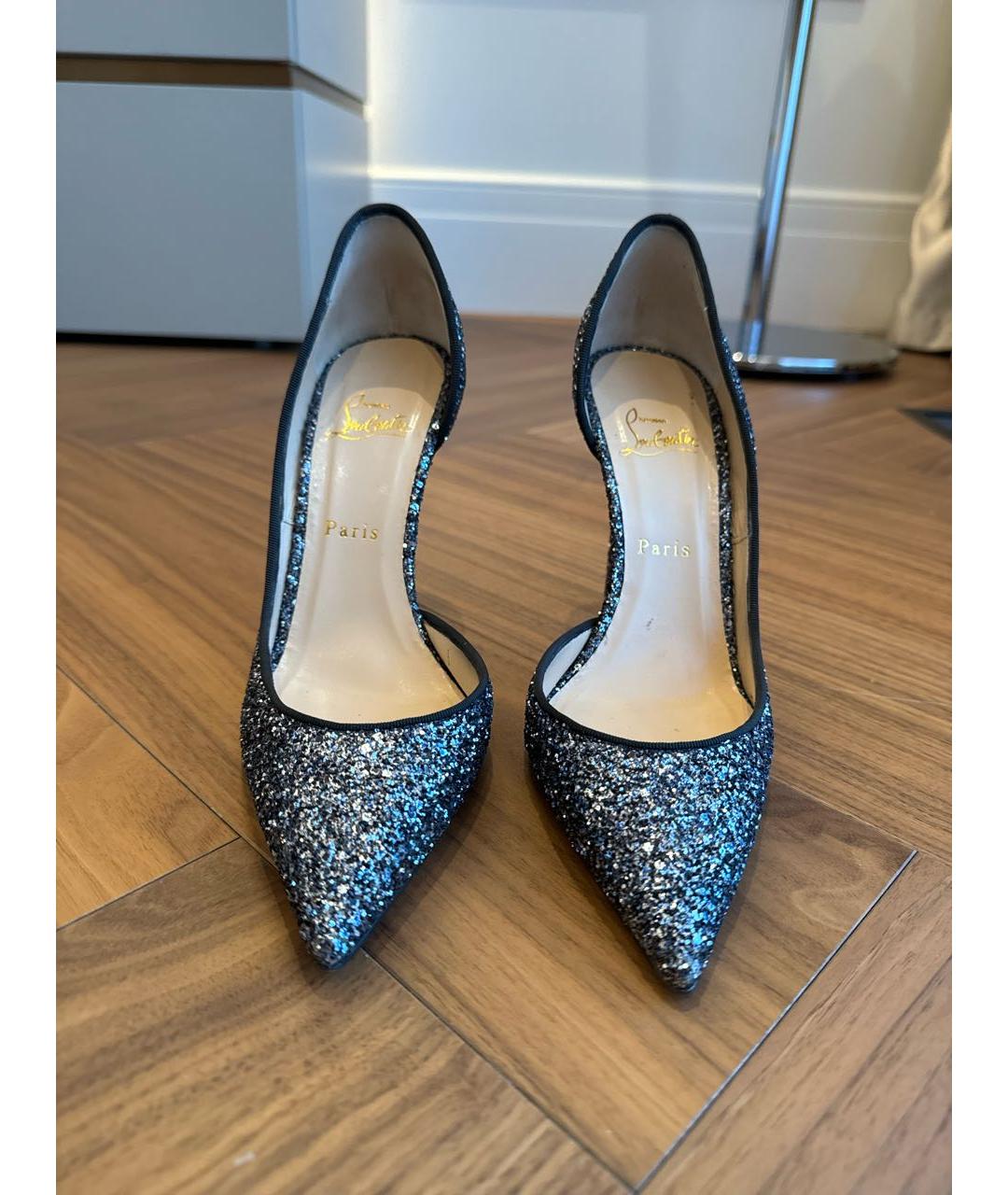 CHRISTIAN LOUBOUTIN Серебряные туфли, фото 2
