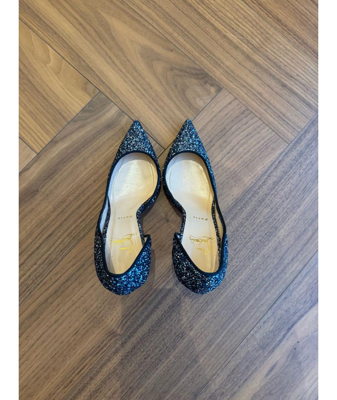 CHRISTIAN LOUBOUTIN Серебряные туфли, фото 3