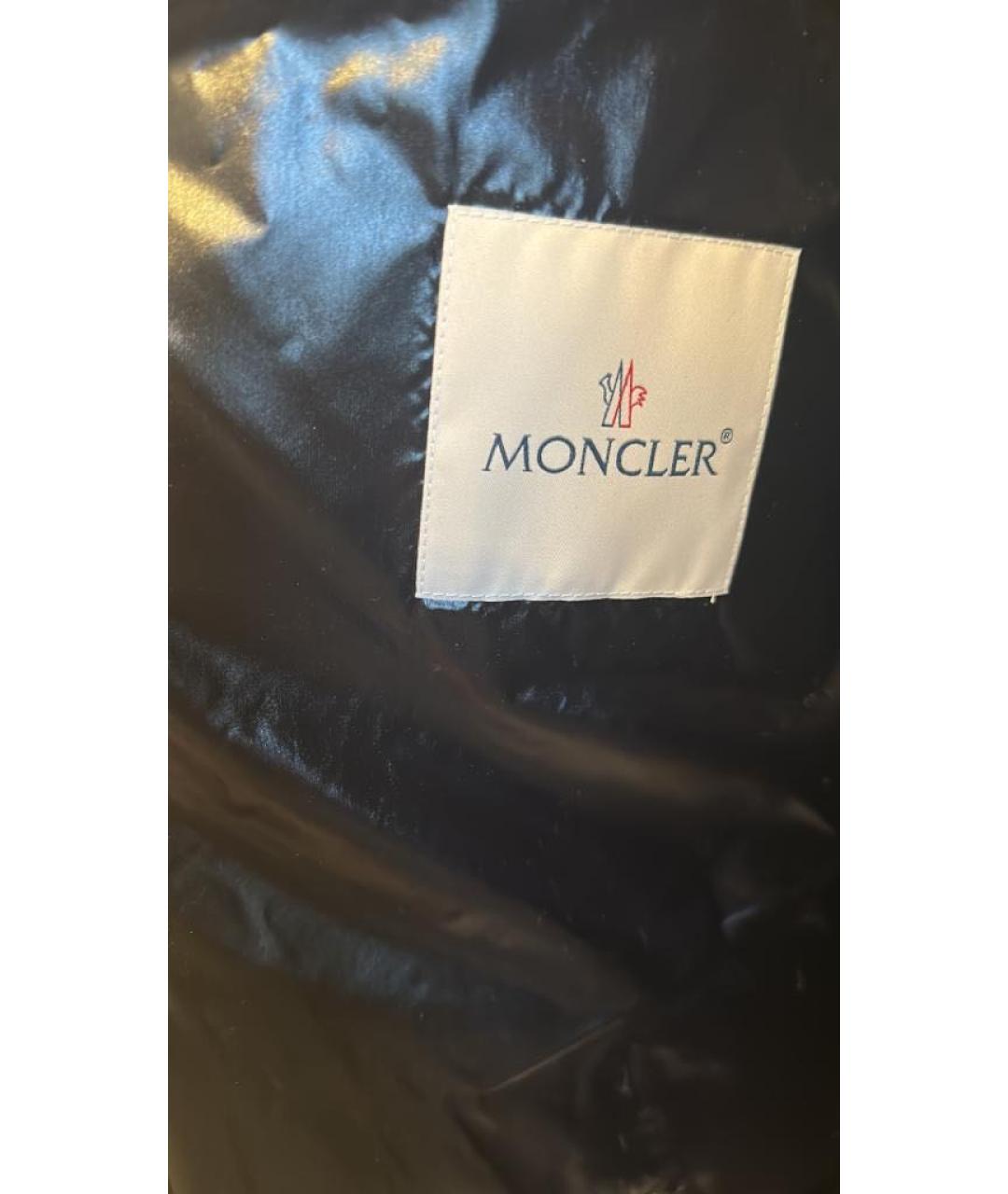 MONCLER Черный пуховик, фото 3