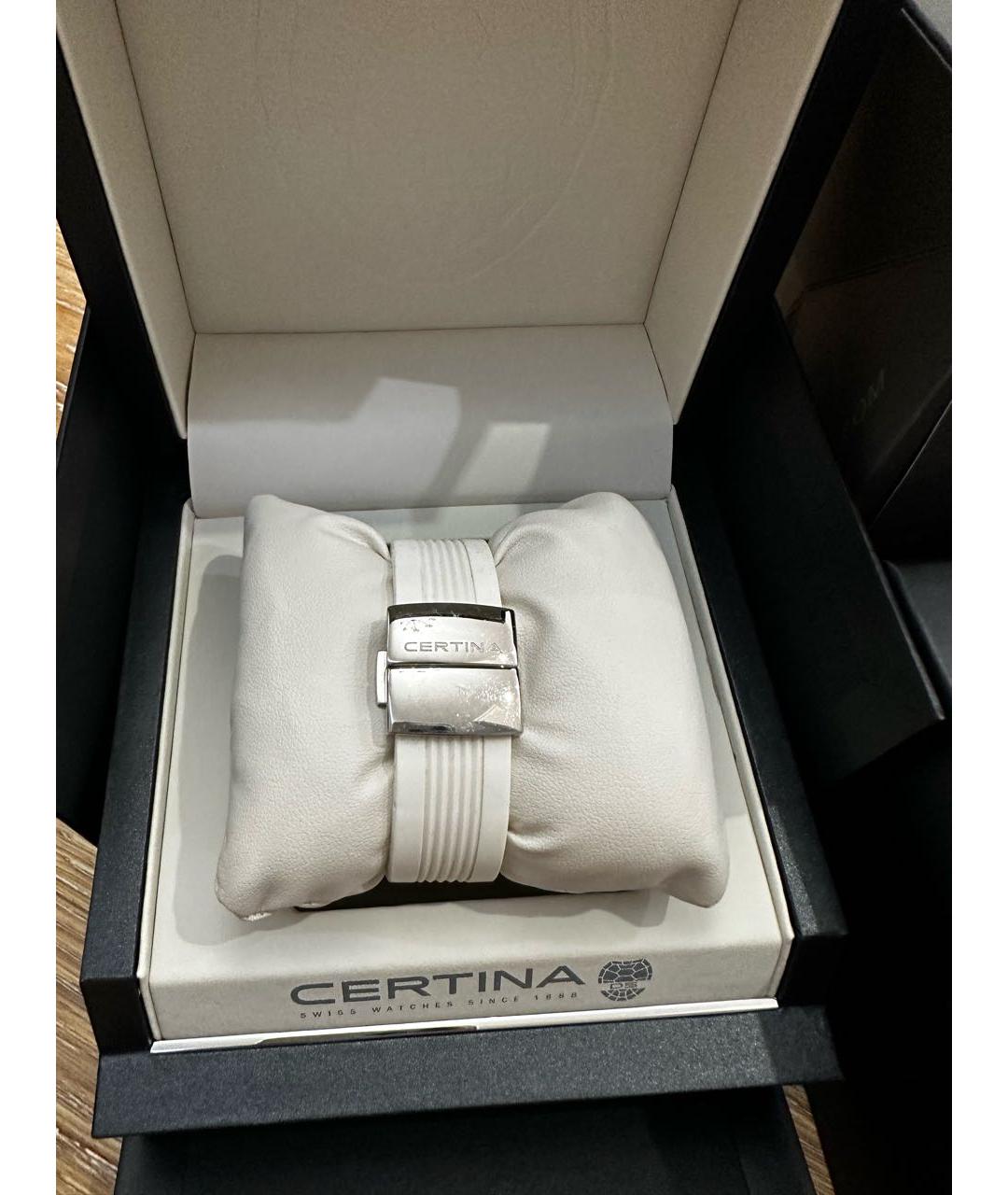 Certina Белые металлические часы, фото 4