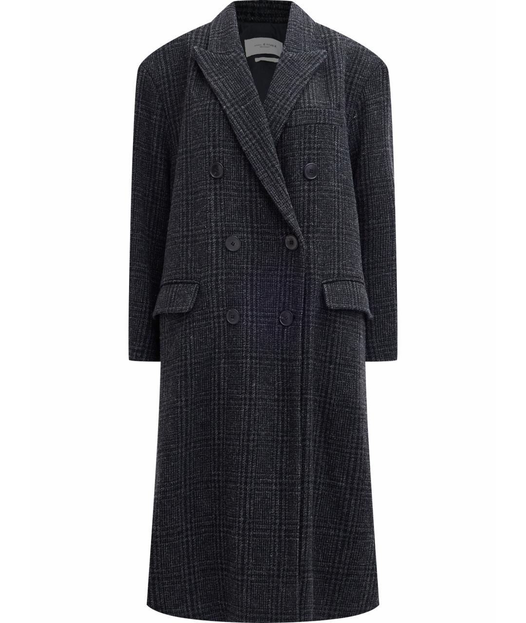 ISABEL MARANT Серое шерстяное пальто, фото 1