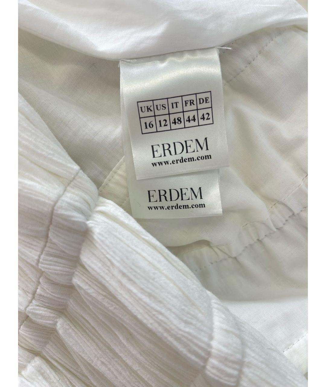 ERDEM Белое вискозное повседневное платье, фото 7