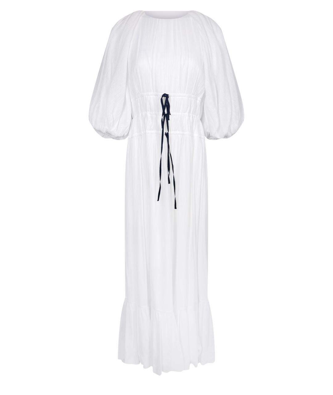 ERDEM Белое вискозное повседневное платье, фото 1