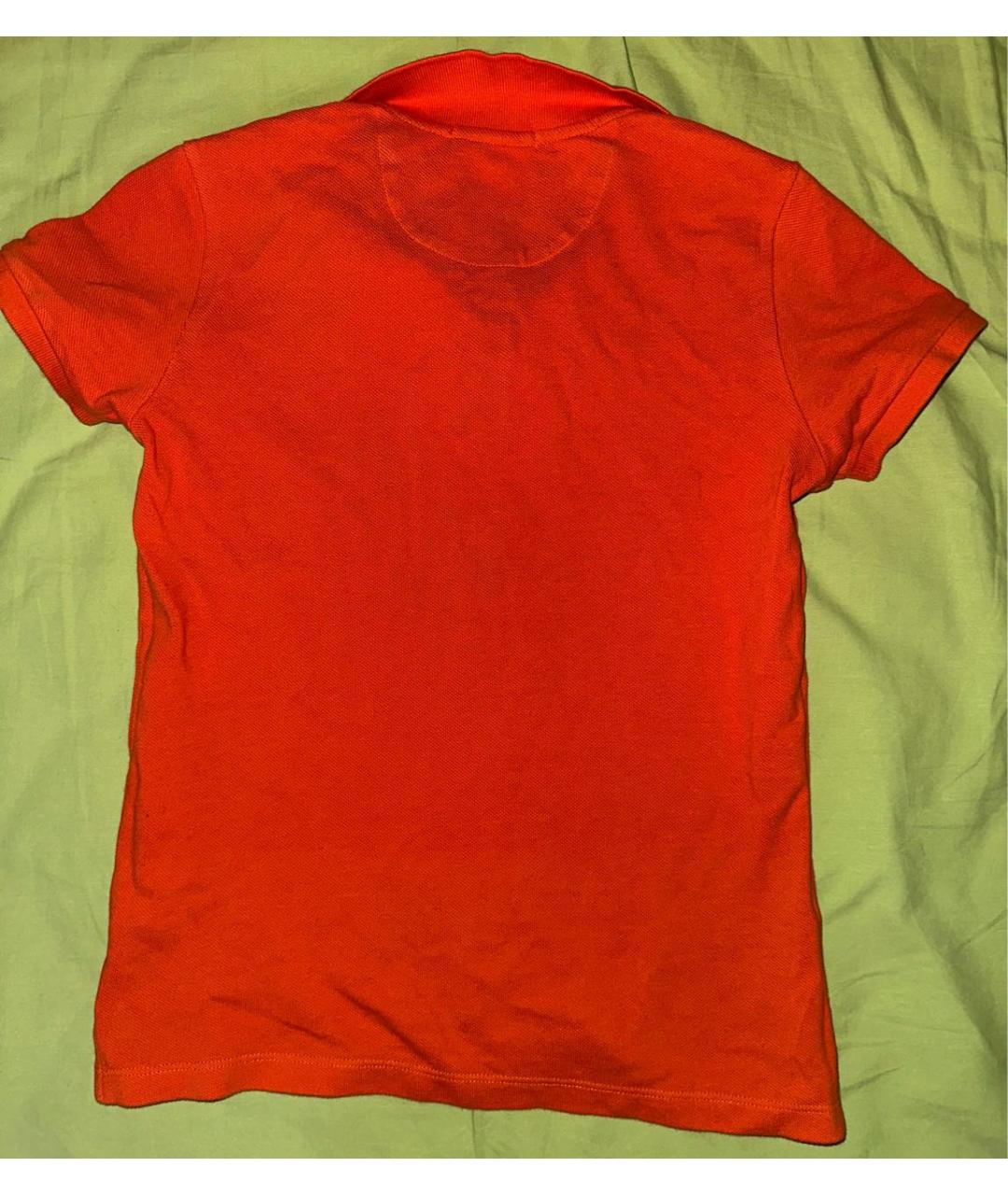 BURBERRY Оранжевая хлопковая детская футболка, фото 2
