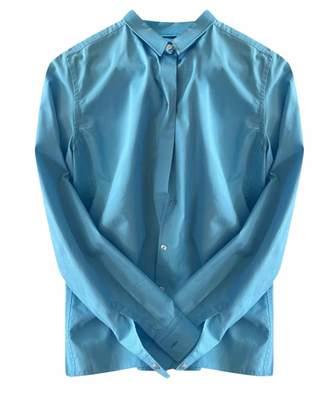 HERMES PRE-OWNED Бирюзовая хлопковая рубашка, фото 1