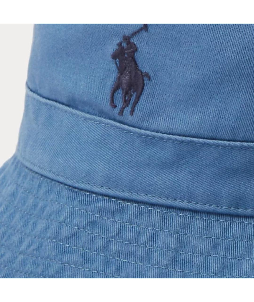 POLO RALPH LAUREN Синяя хлопковая панама, фото 2