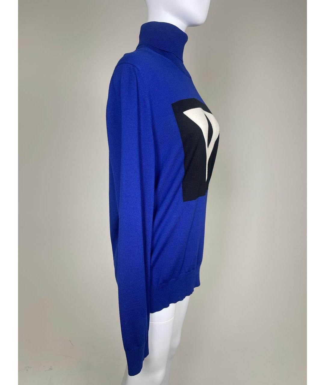 MAISON MARGIELA Синий шерстяной джемпер / свитер, фото 3