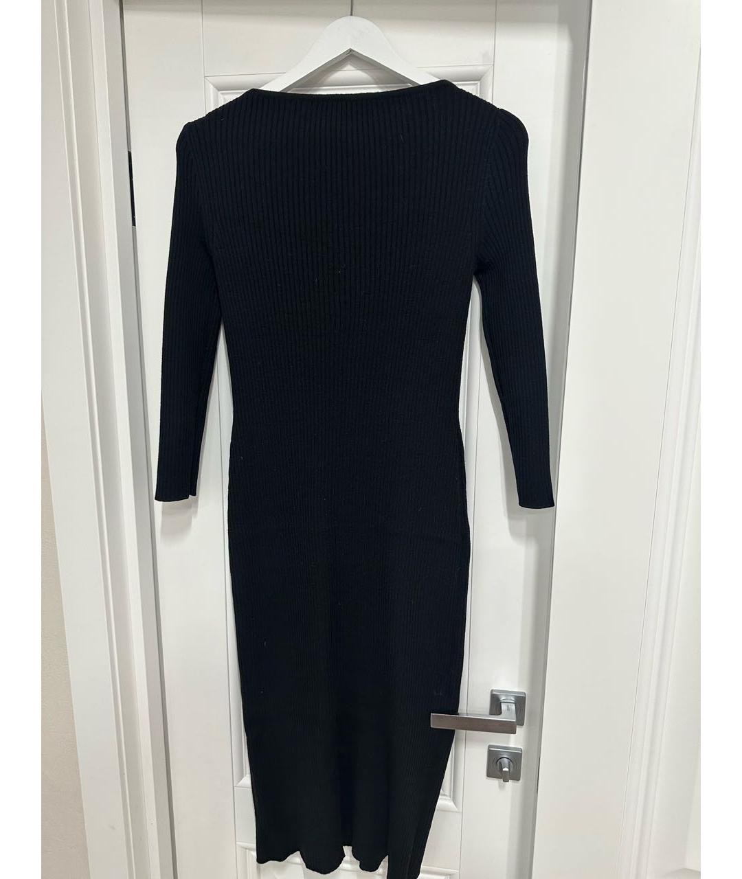 CELINE PRE-OWNED Черное шерстяное повседневное платье, фото 2