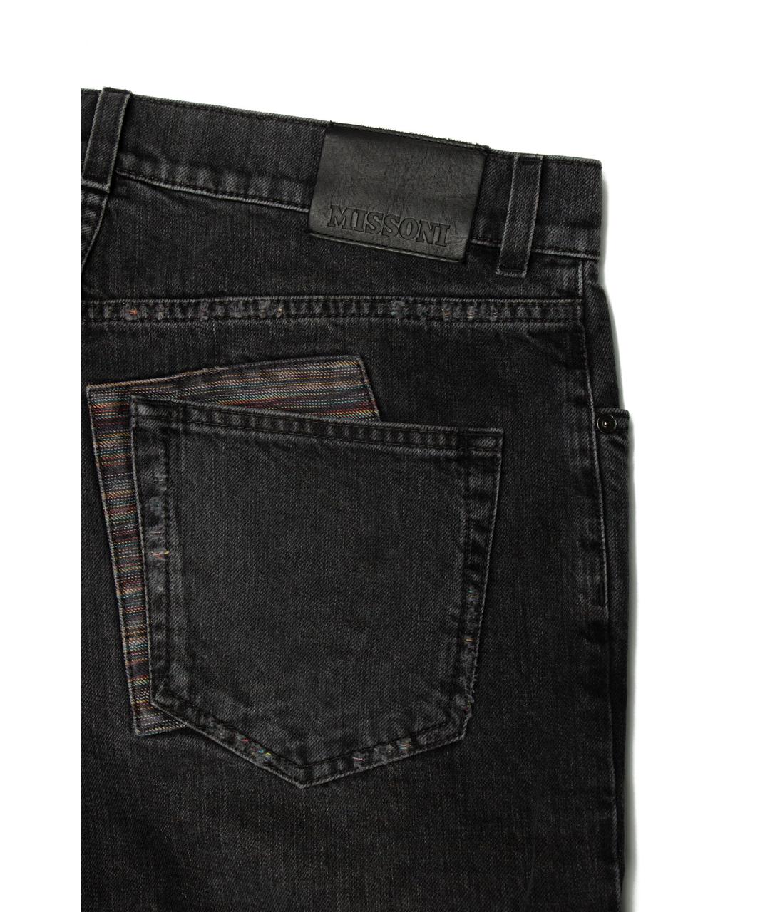 MISSONI Серые хлопковые прямые джинсы, фото 2