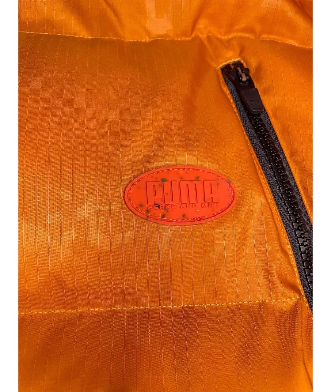 PUMA Оранжевый полиэстеровый пуховик, фото 8