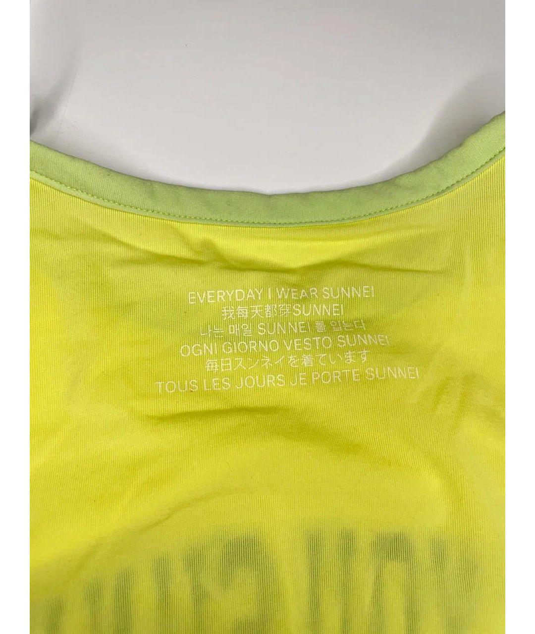 SUNNEI Желтая полиэстеровая футболка, фото 3
