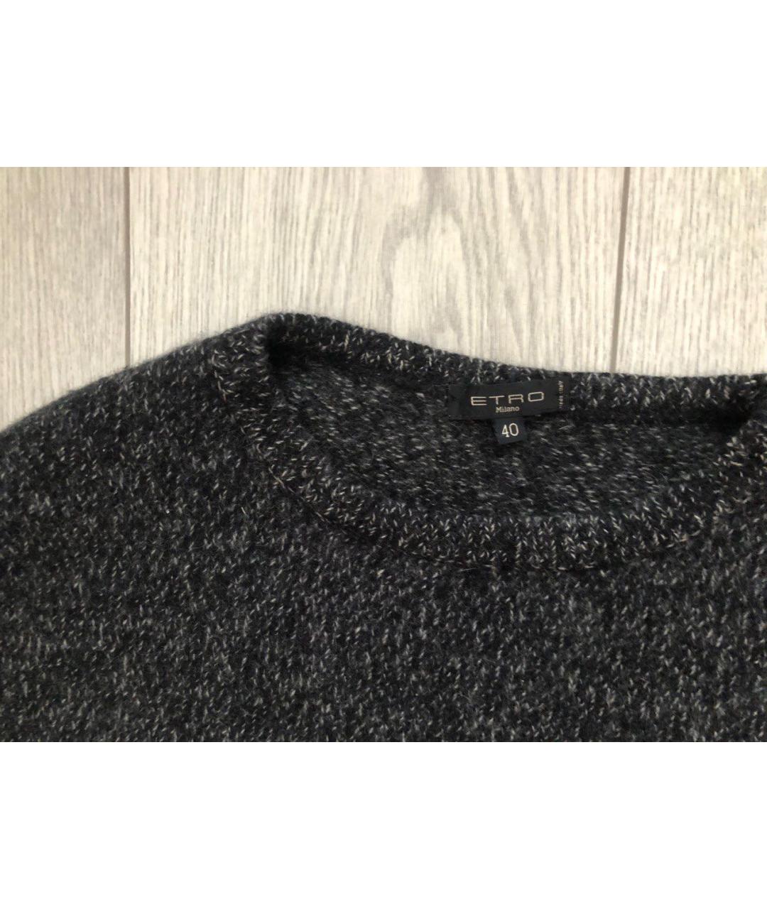 ETRO Черный шерстяной джемпер / свитер, фото 4