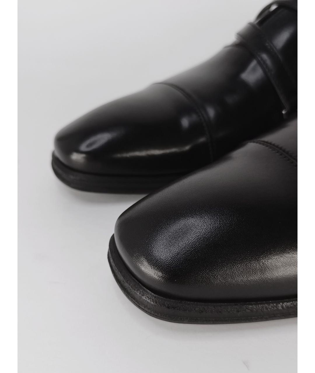 LOUIS VUITTON Черные кожаные туфли, фото 8