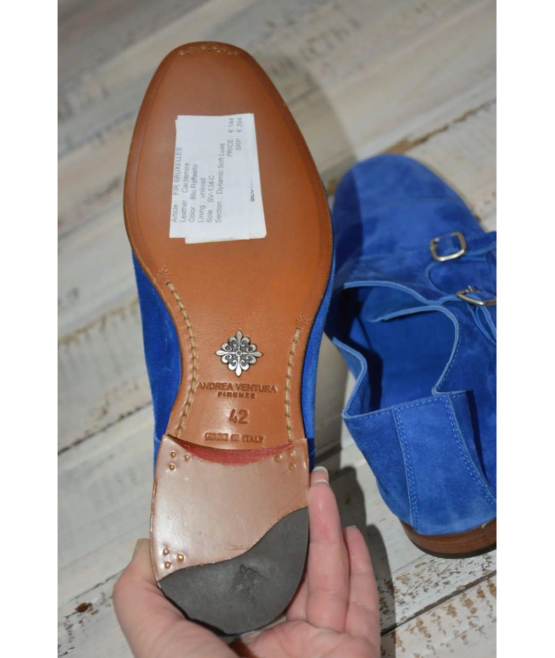 ANDREA VENTURA Синие замшевые туфли, фото 7