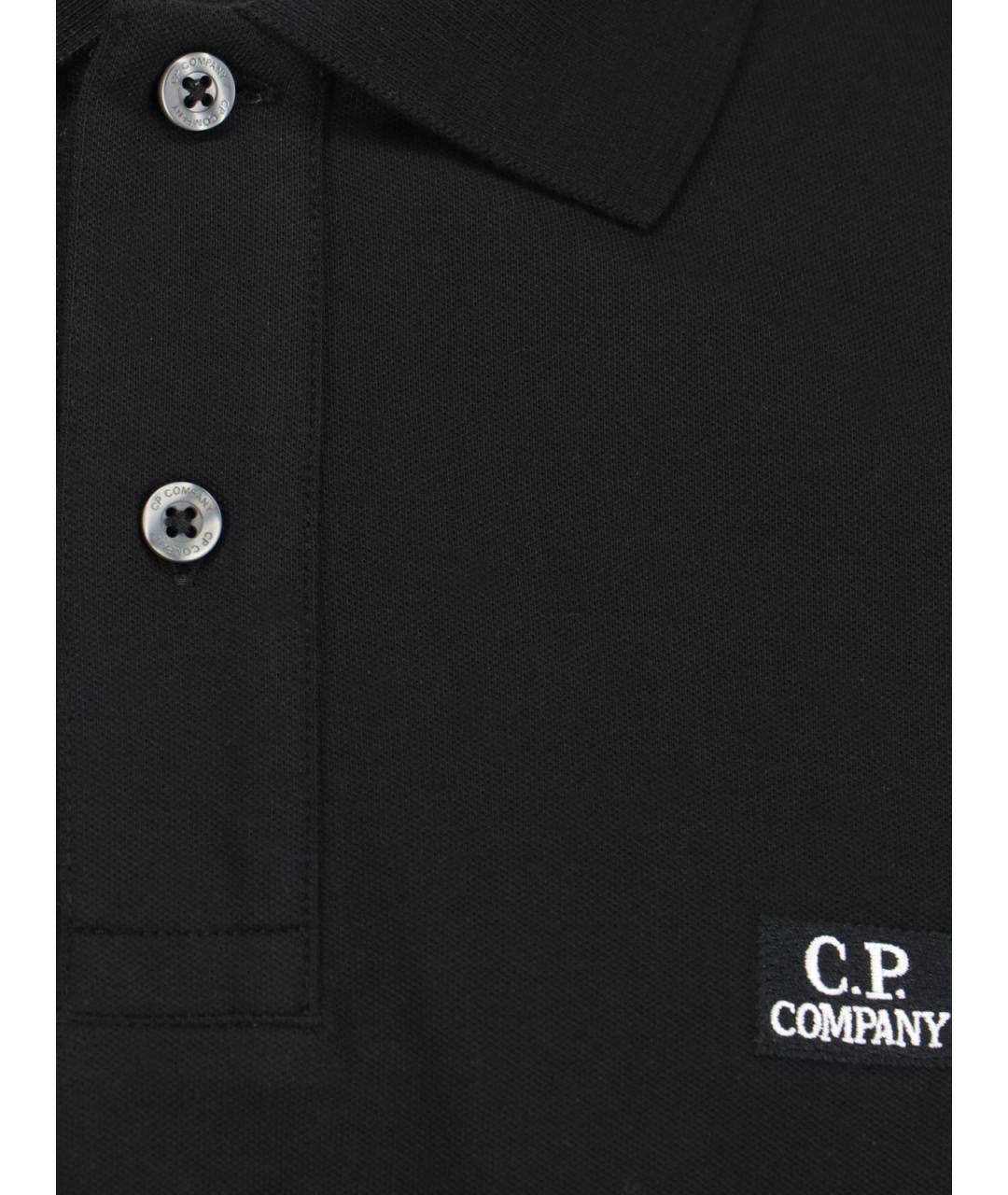 CP COMPANY Черное поло с коротким рукавом, фото 3