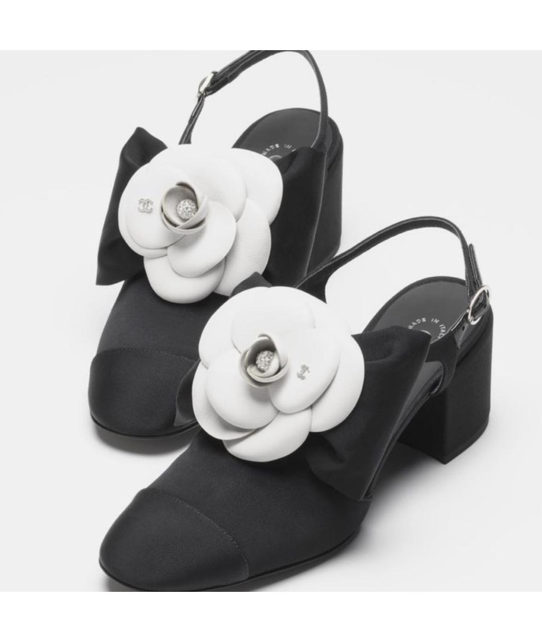 CHANEL Черные кожаные туфли, фото 2