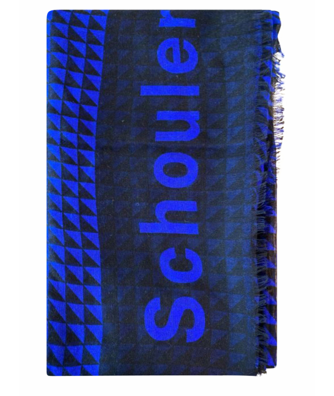 PROENZA SCHOULER Синий кашемировый шарф, фото 1