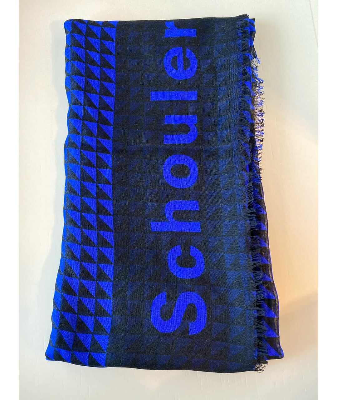 PROENZA SCHOULER Синий кашемировый шарф, фото 5