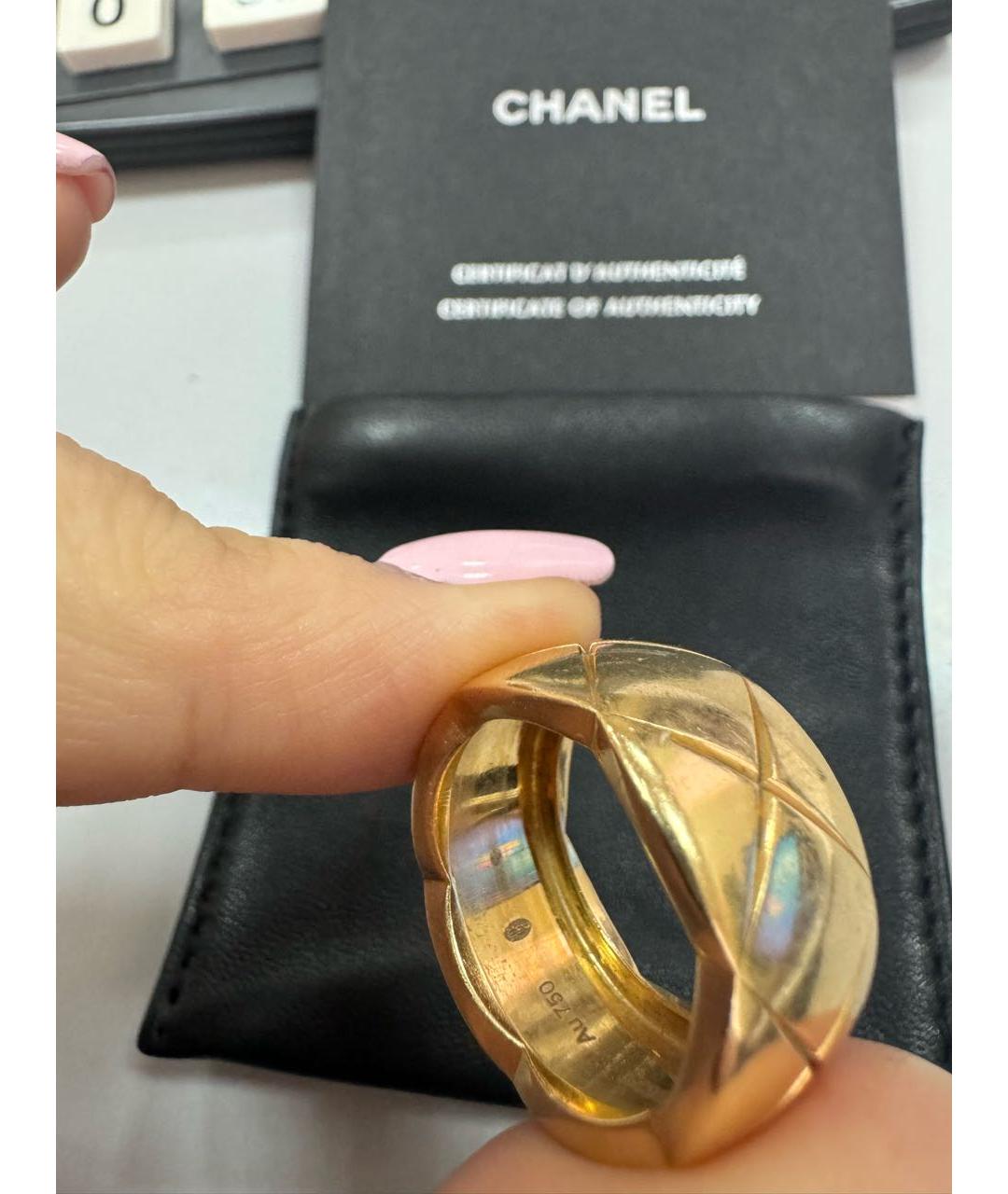 CHANEL Золотое кольцо из желтого золота, фото 4