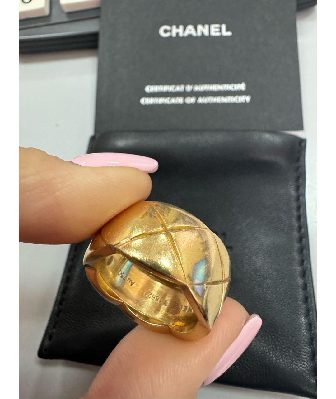 CHANEL Золотое кольцо из желтого золота, фото 5