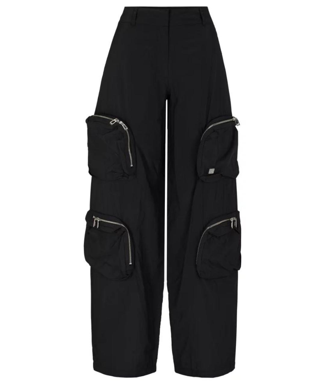 HUGO BOSS Черные полиамидовые брюки широкие, фото 7