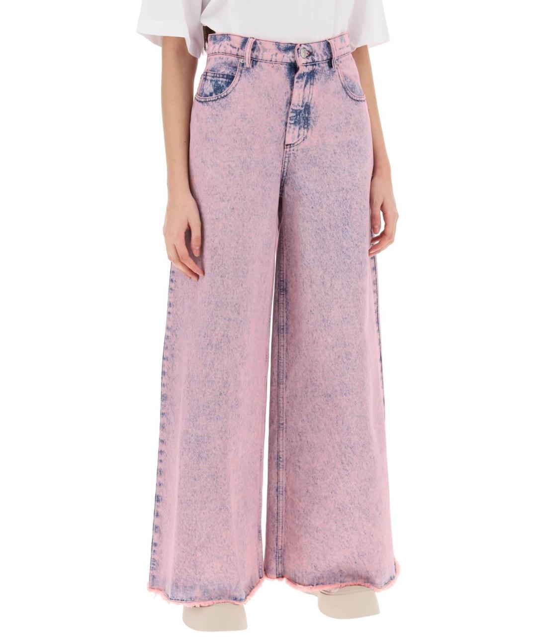 MARNI Розовые прямые джинсы, фото 4