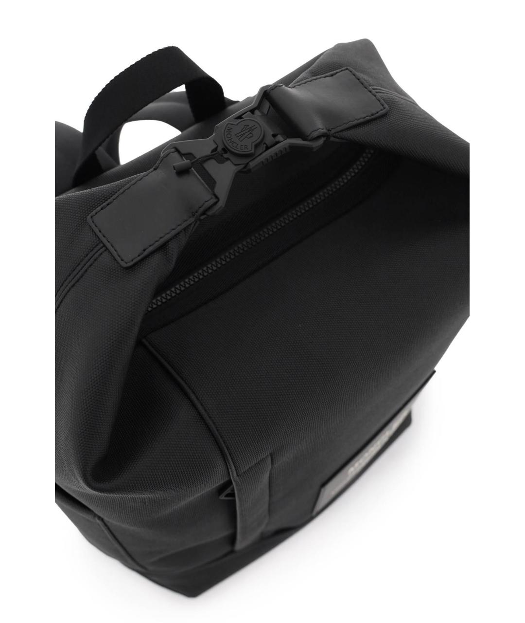 MONCLER Черный хлопковый рюкзак, фото 4