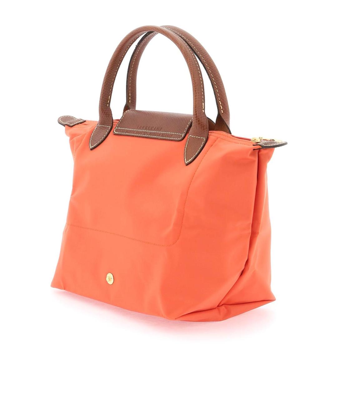 LONGCHAMP Оранжевая кожаная сумка тоут, фото 3