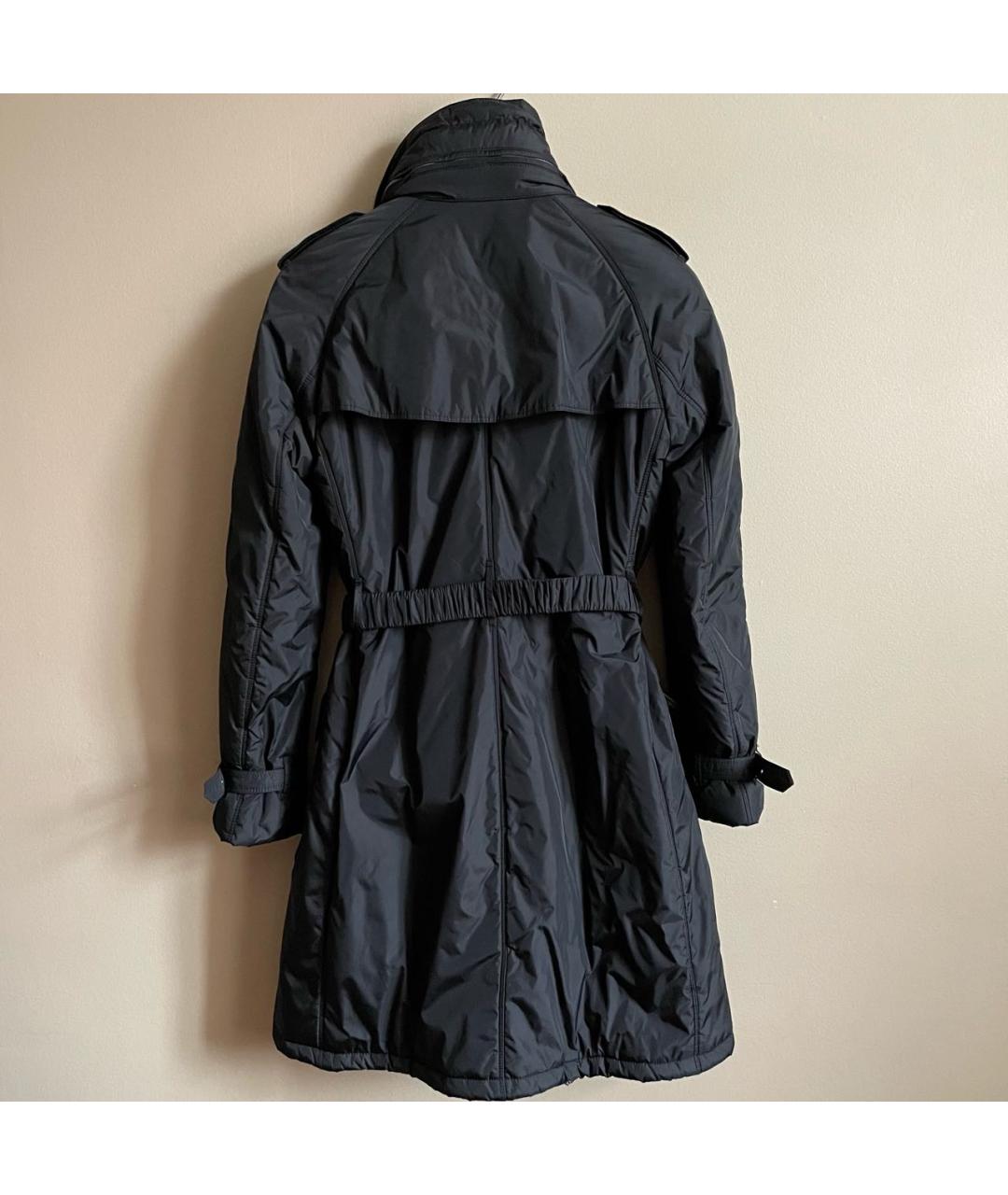 BURBERRY Черное полиэстеровое пальто, фото 2