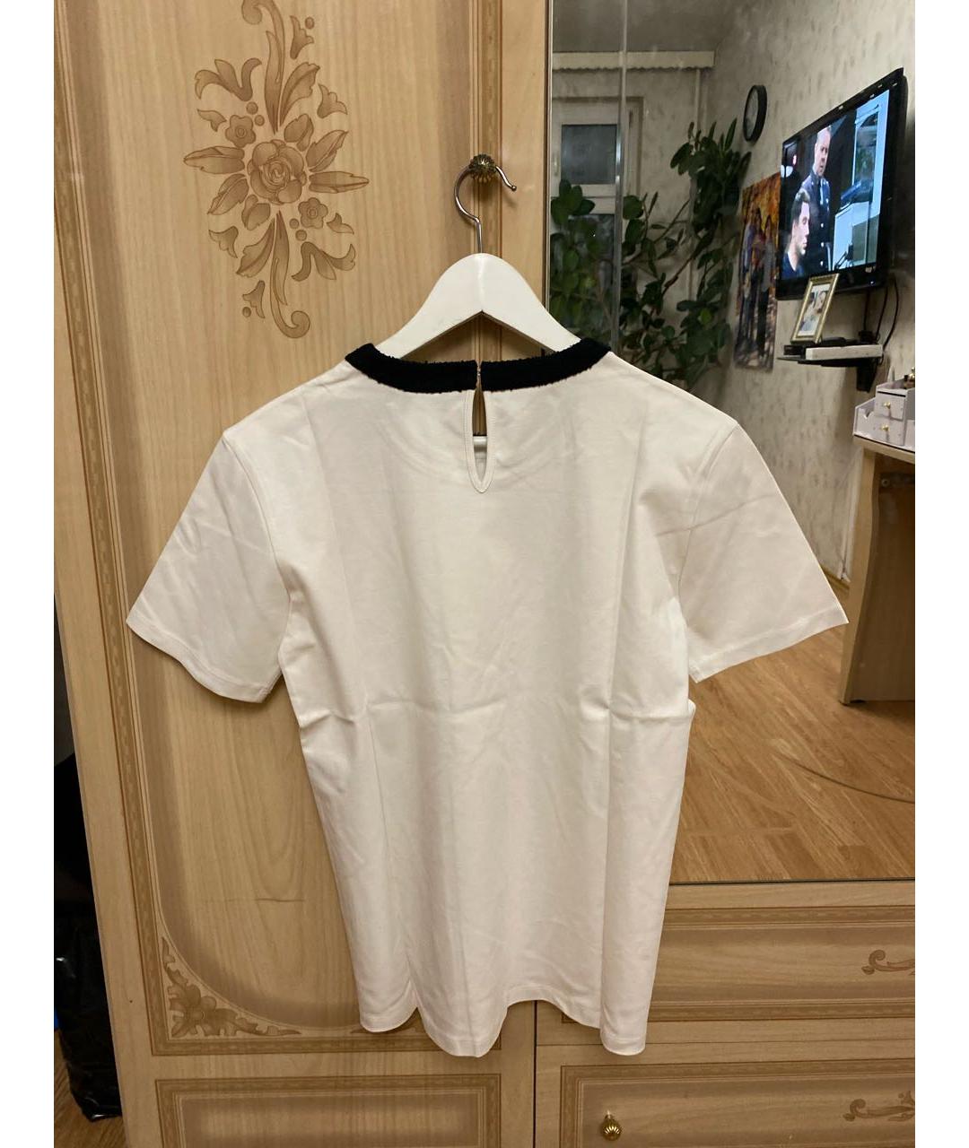 CHANEL PRE-OWNED Белая хлопковая футболка, фото 2