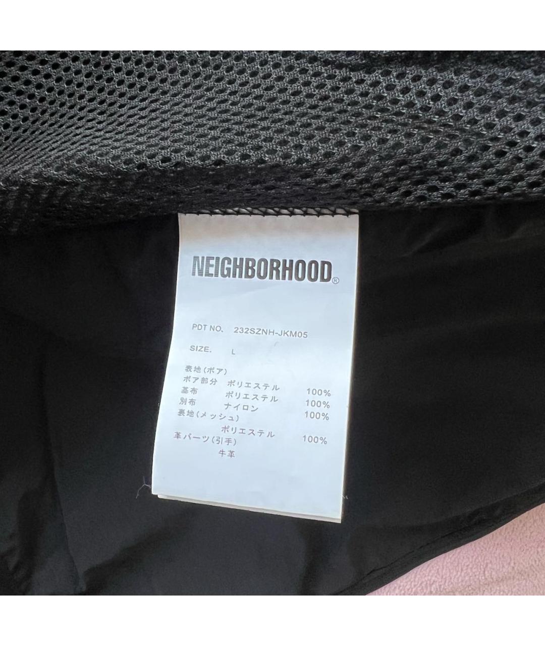NEIGHBORHOOD Черная полиэстеровая куртка, фото 5