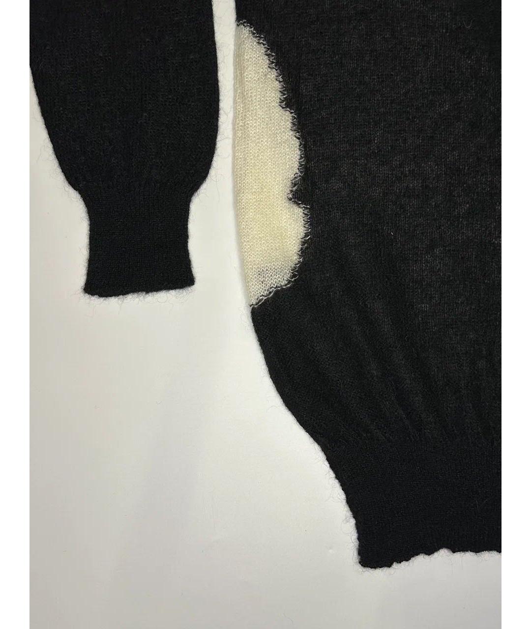 ANN DEMEULEMEESTER Черный шерстяной джемпер / свитер, фото 3