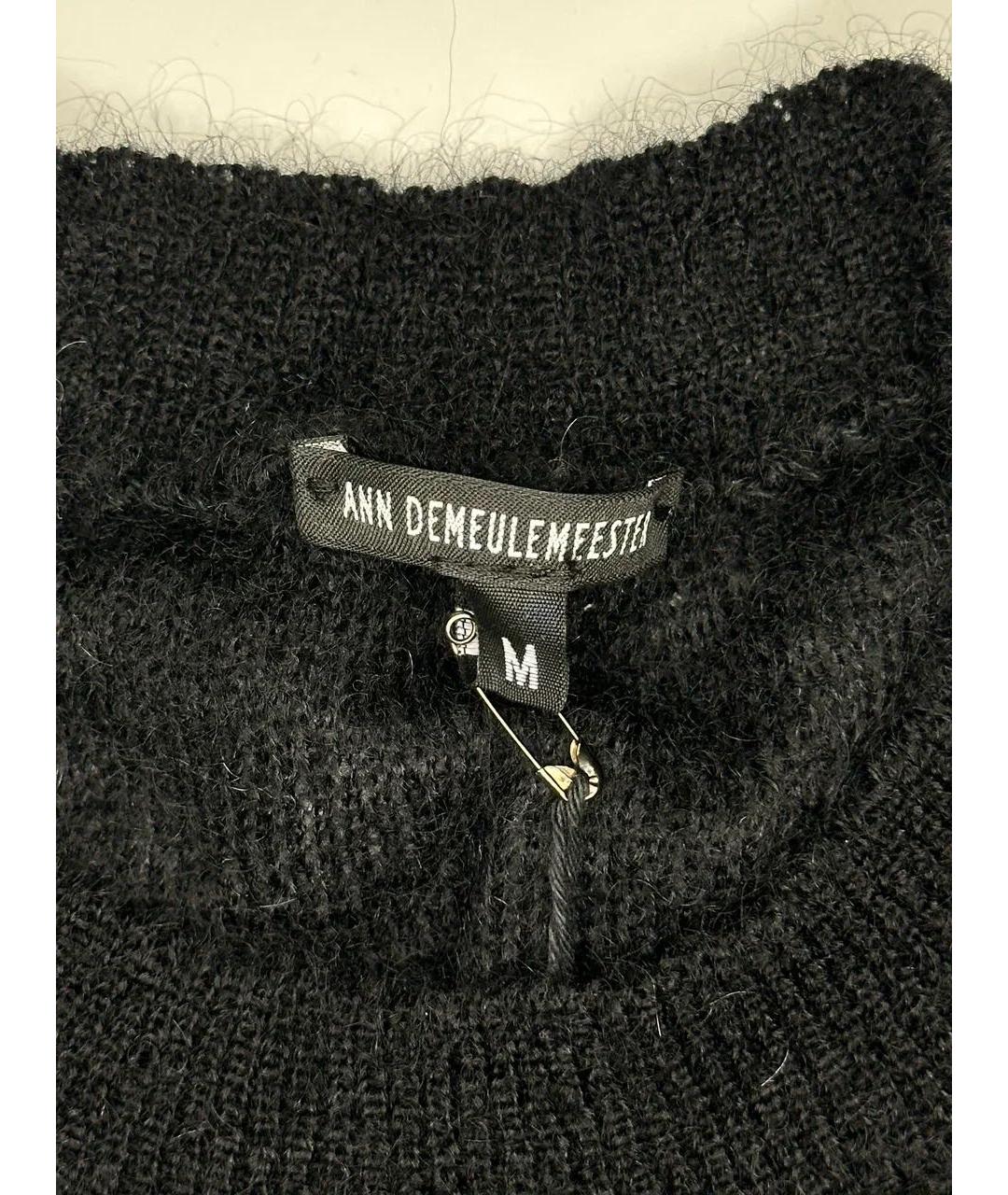 ANN DEMEULEMEESTER Черный шерстяной джемпер / свитер, фото 7