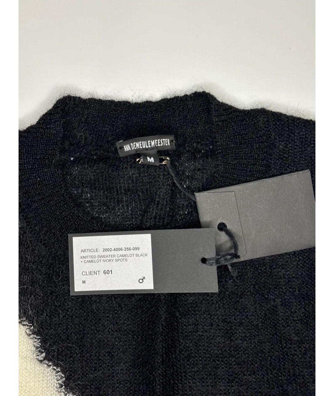 ANN DEMEULEMEESTER Черный шерстяной джемпер / свитер, фото 6