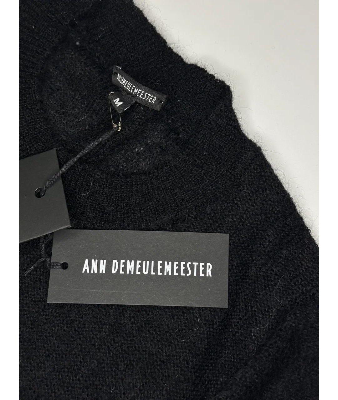 ANN DEMEULEMEESTER Черный шерстяной джемпер / свитер, фото 5