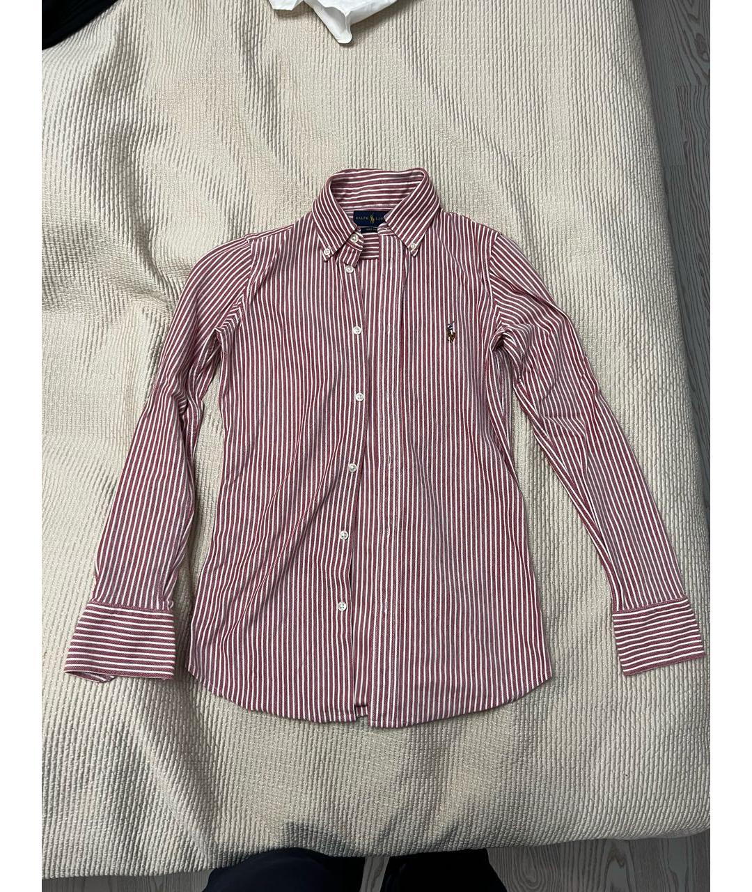 RALPH LAUREN Розовая хлопковая рубашка, фото 6