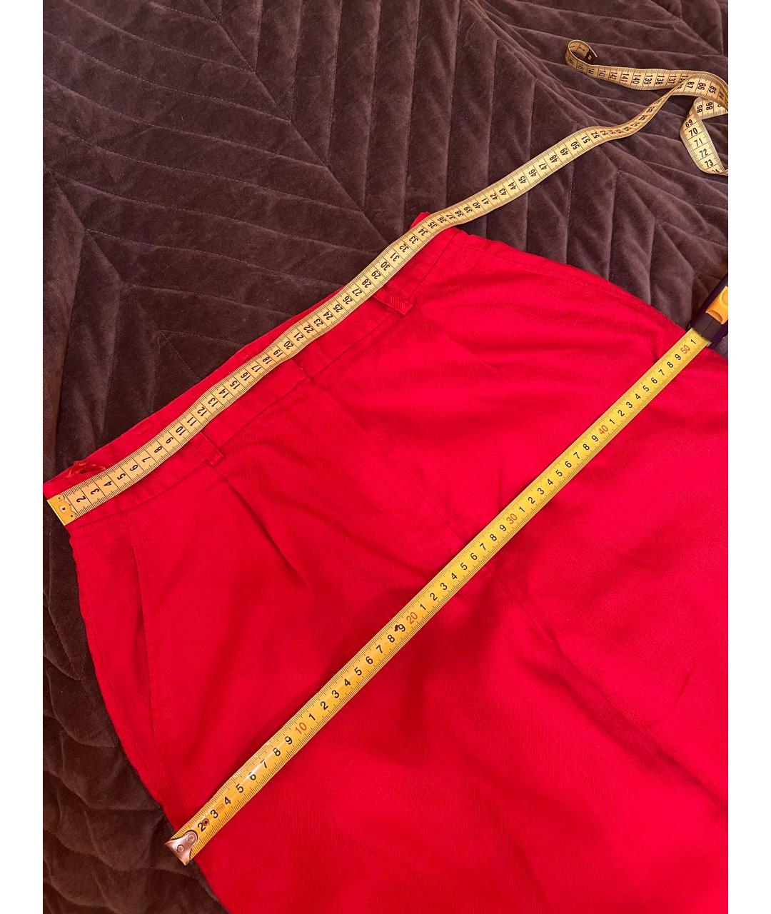 RALPH LAUREN Красный льняной костюм с брюками, фото 8