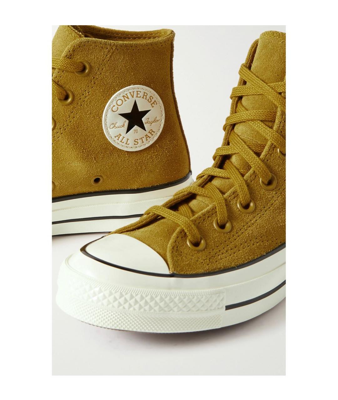 CONVERSE Горчичные замшевые кеды, фото 4