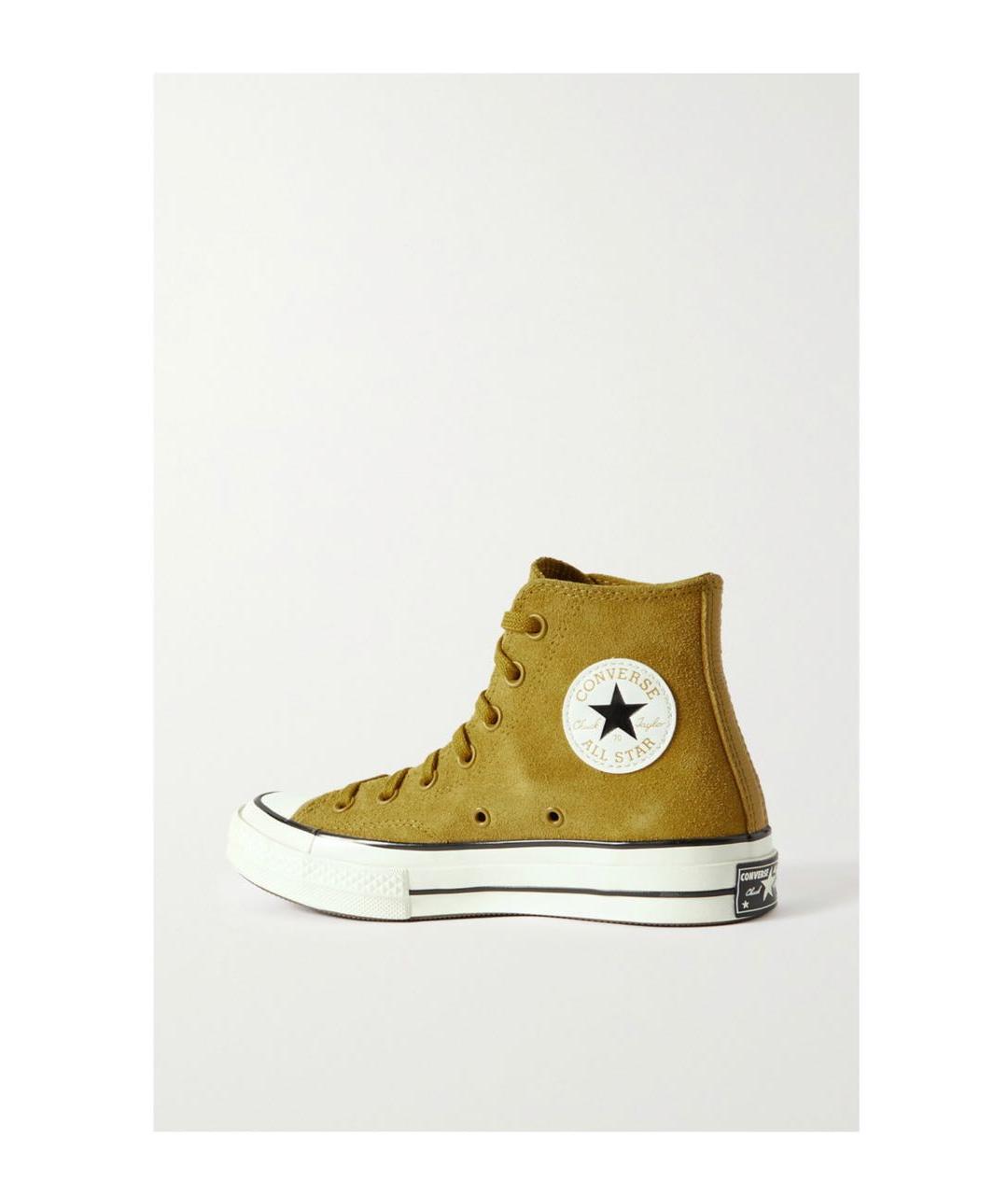 CONVERSE Горчичные замшевые кеды, фото 3