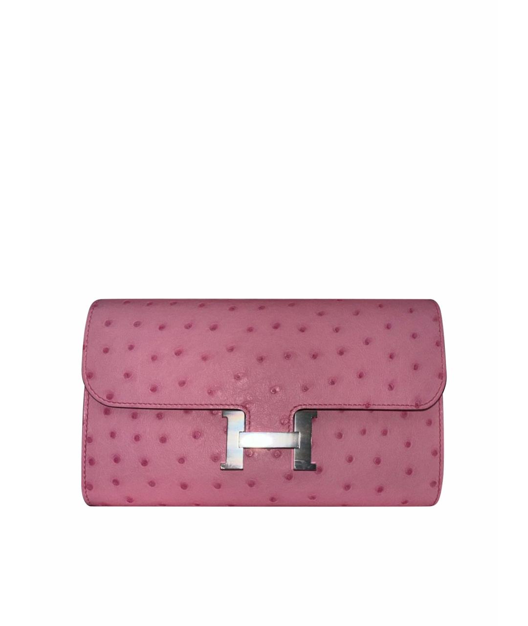 HERMES PRE-OWNED Розовая сумка через плечо из экзотической кожи, фото 1