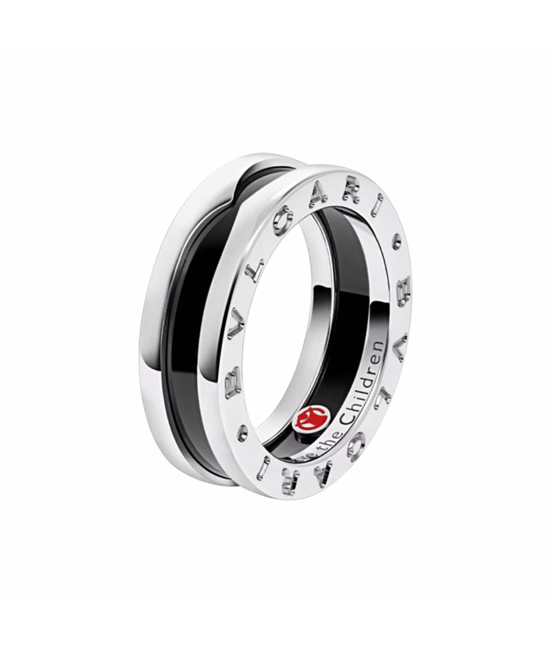 BVLGARI Черное серебряное кольцо, фото 1