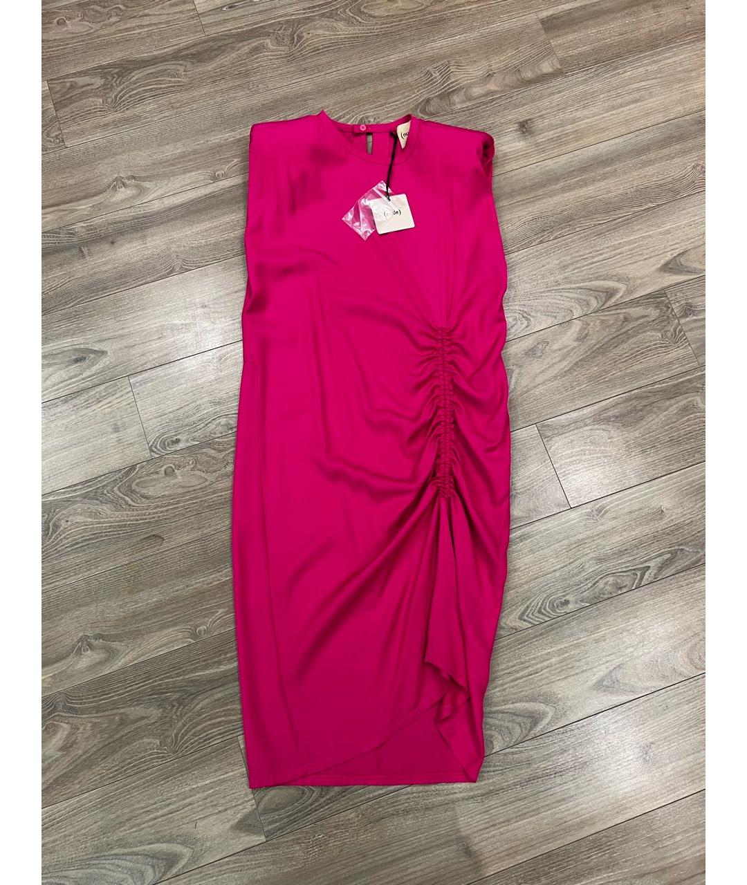 NUDE Розовое вискозное коктейльное платье, фото 7