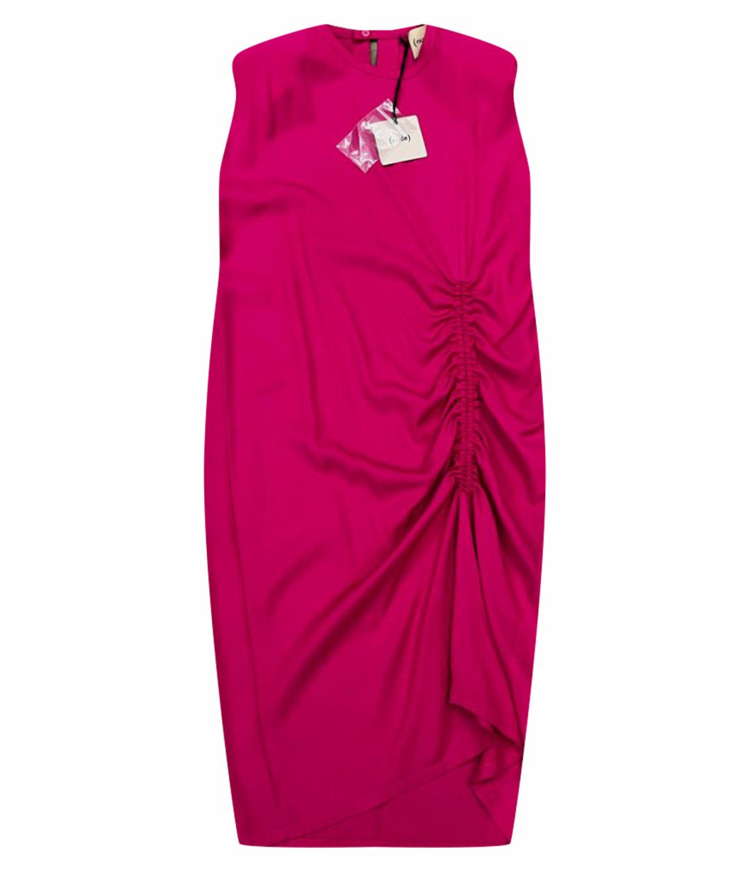 NUDE Розовое вискозное коктейльное платье, фото 1