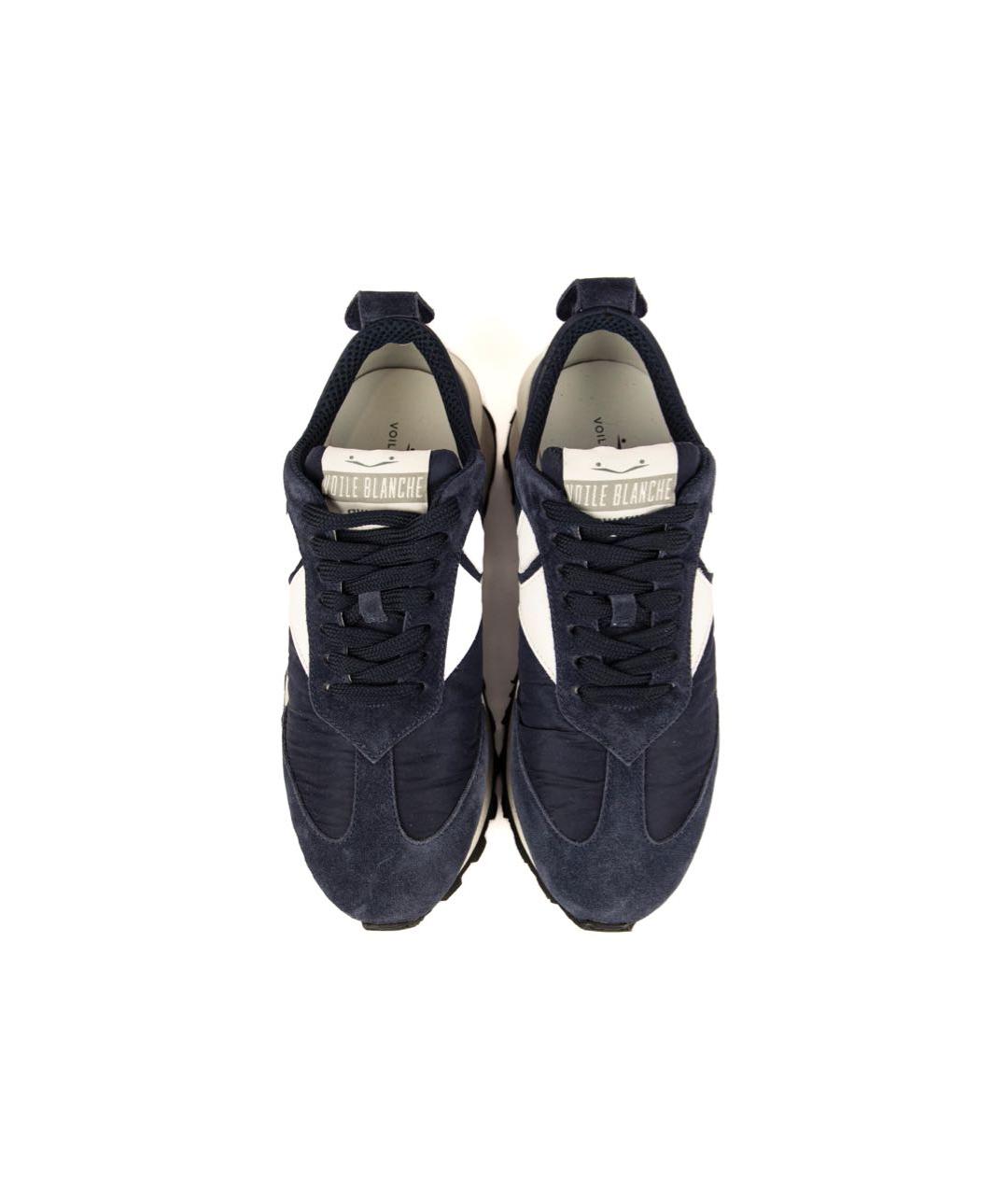 VOILE BLANCHE Темно-синие замшевые низкие кроссовки / кеды, фото 2