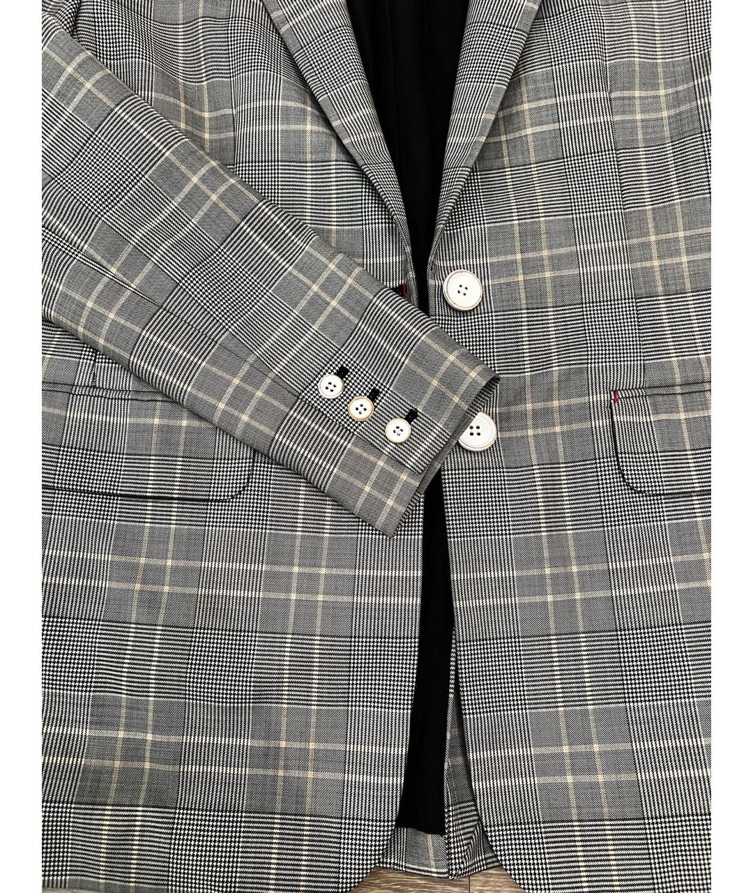 TIBI Серый шерстяной жакет/пиджак, фото 2