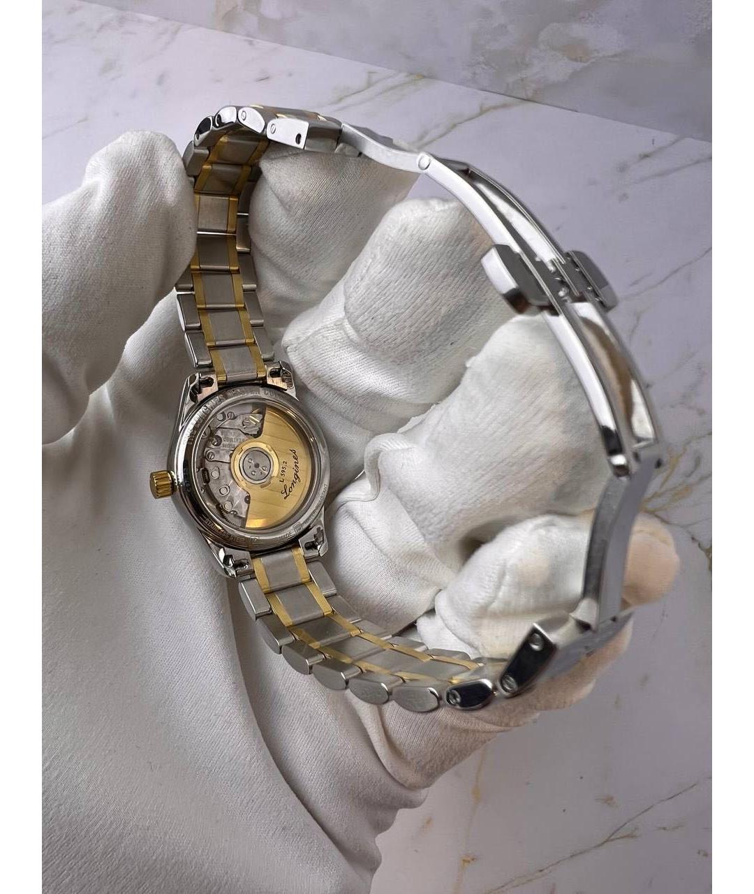 LONGINES Белые металлические часы, фото 4