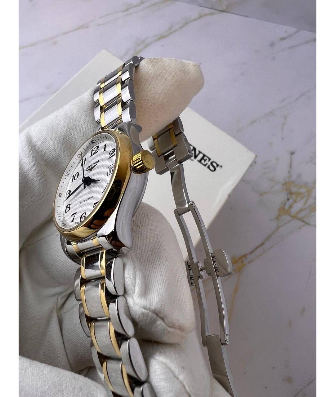 LONGINES Белые металлические часы, фото 3