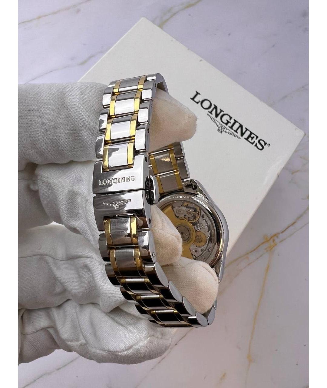 LONGINES Белые металлические часы, фото 6