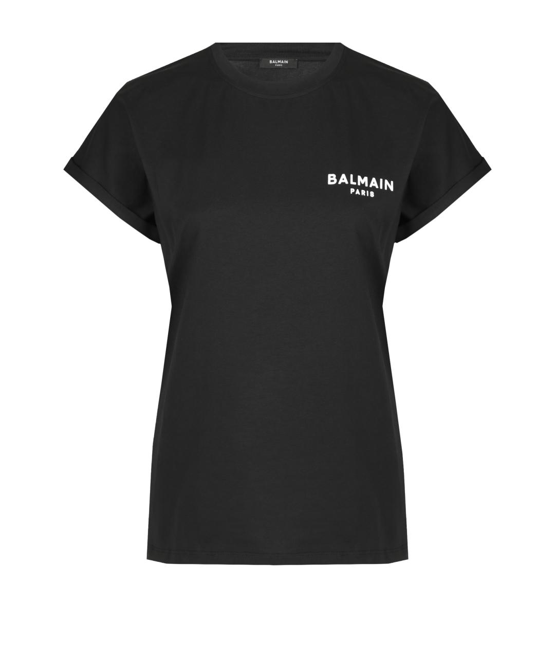 BALMAIN Черная футболка, фото 1